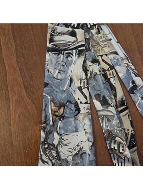 Empiere Armani Tie features Vintage Western Movie Poster Collage Design